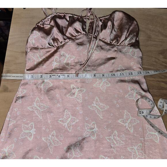 NWT LA Hearts Pacsun  XS butterfly 90s Y2K mini slip dress - Picture 5 of 6